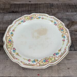 Vintage Mount Clemons Floral Design Dinner Plate Serving Platter